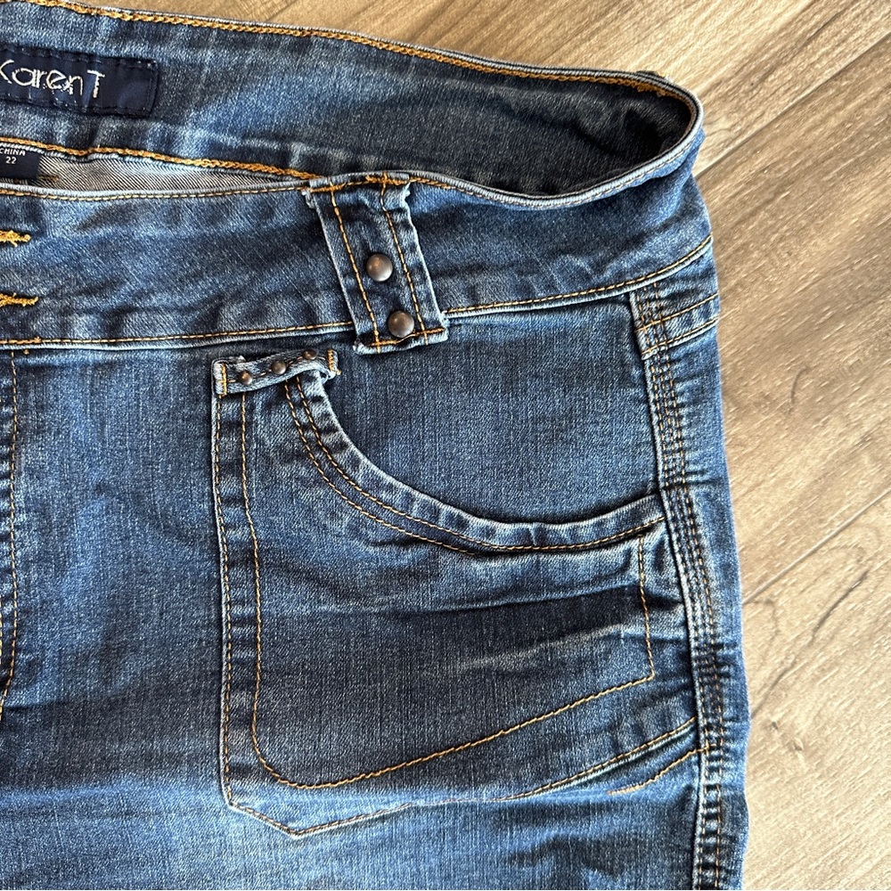Karen T frayed cuffed denim shorts size 22 - Picture 5 of 9